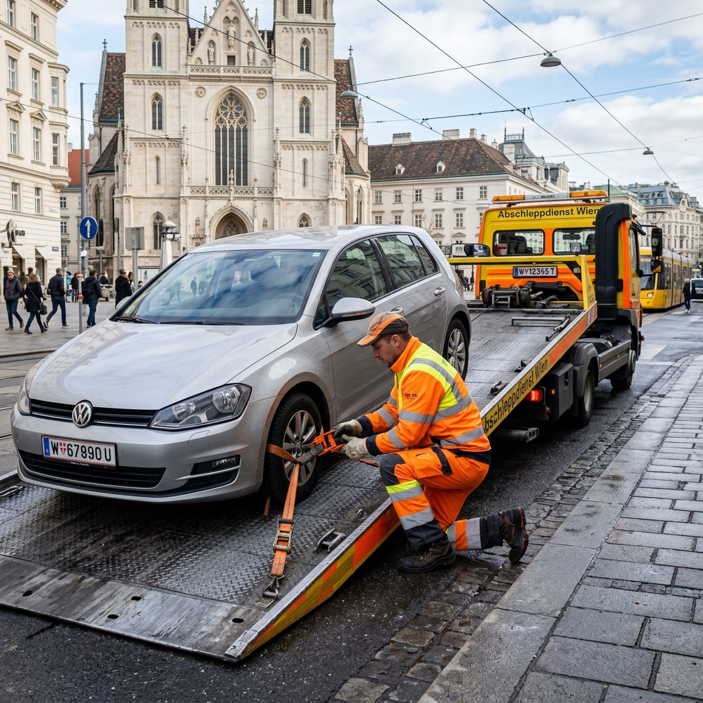Auto abschleppen Einsatz in Wien