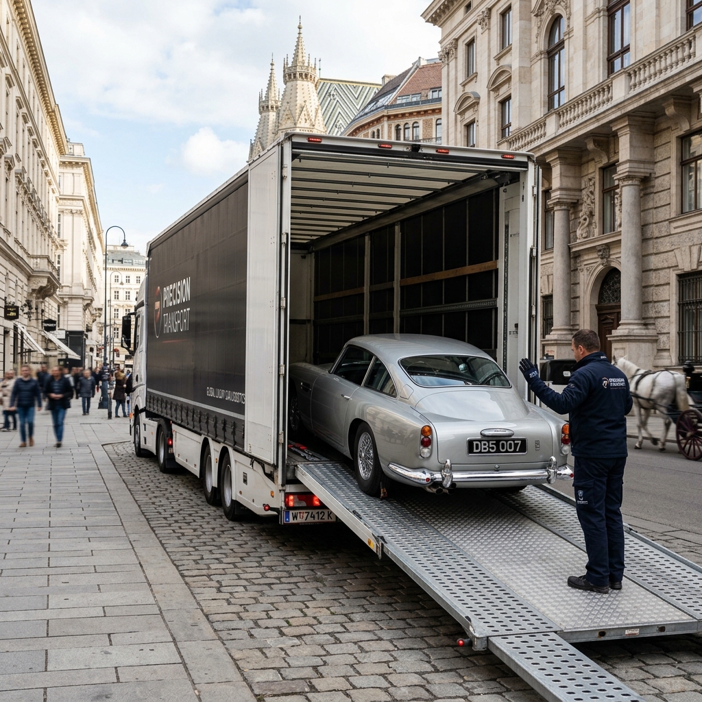 Geschlossener PKW Transport